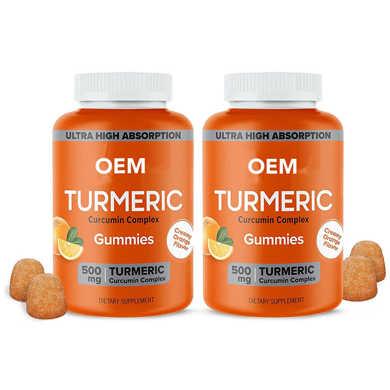 OEM/ODM Vegan Ginger Extract Bioperine Gummies Digestive Turmeric extract Gummies