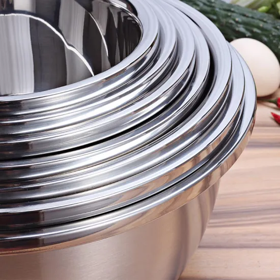 Silver Stainless Steel Food Bowl Egg Bowl