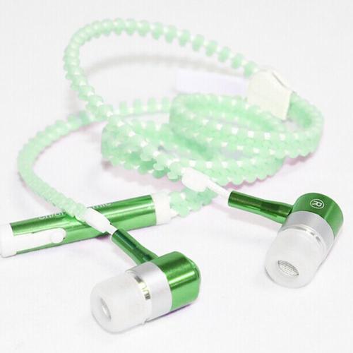 Desain Ritsleting In-Ear Metal Headphone Earphone Kabel