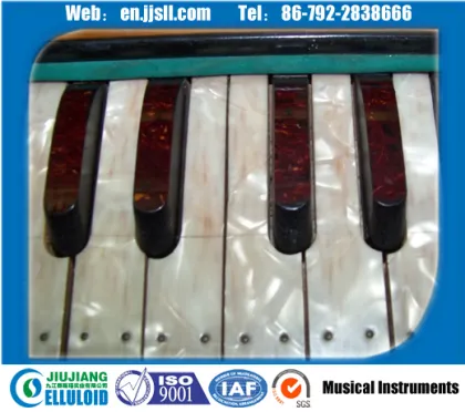 Pearl celluloid sheet for piano keys