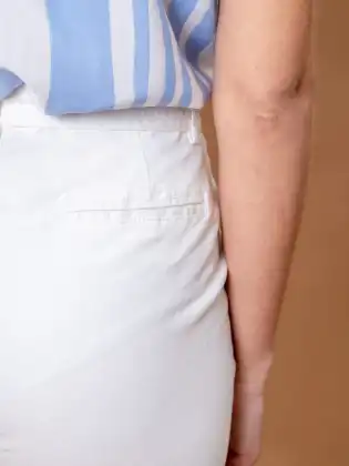 White Plus Size Formal Women Long Pants