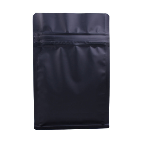 Flat Bottom Coffee Bags with Black Color