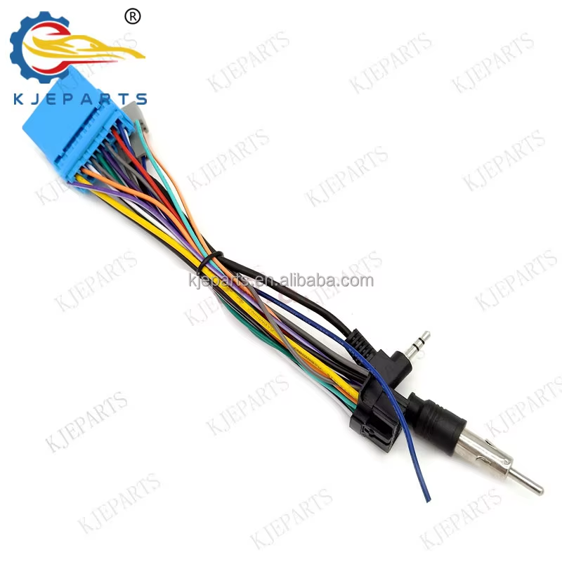 Auto Custom 20 Pin Connector Wiring Harness With Antenna For Honda ...