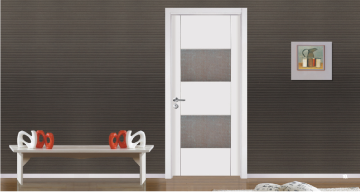 wpc door with glass , plastic door , pvc door