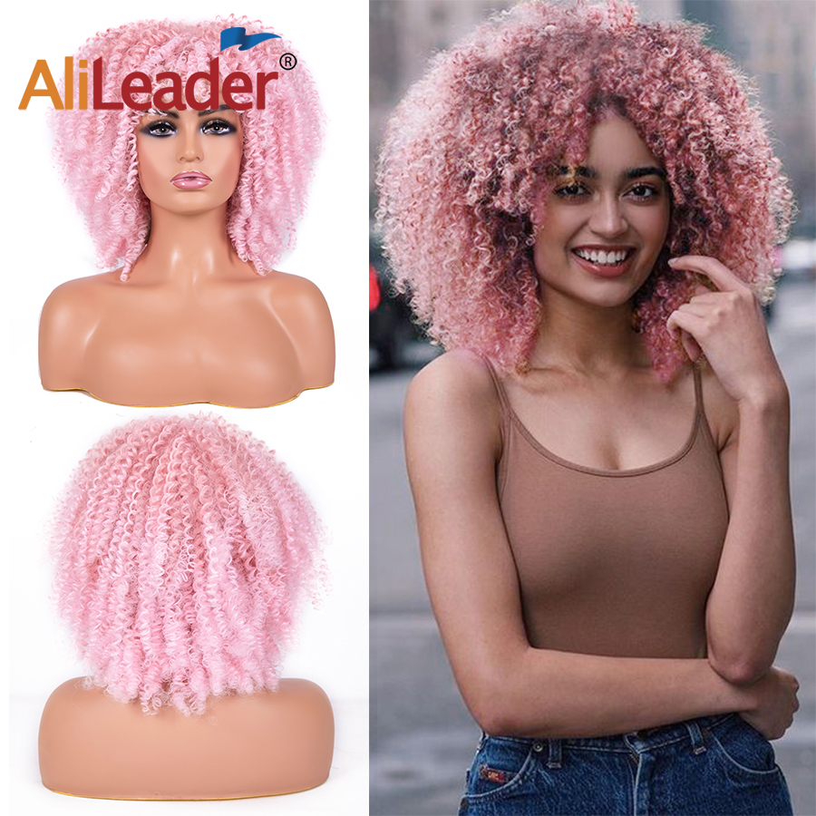 Short Kinky Curly Afro Wig For Black Women