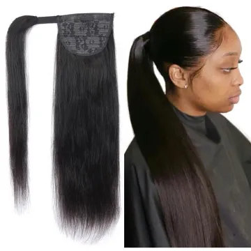 Best Selling Unprocessed Wholesale Virgin Cuticle Aligned Hair Extensions 100% Brazilian Human Hair Wrap Around Ponytail