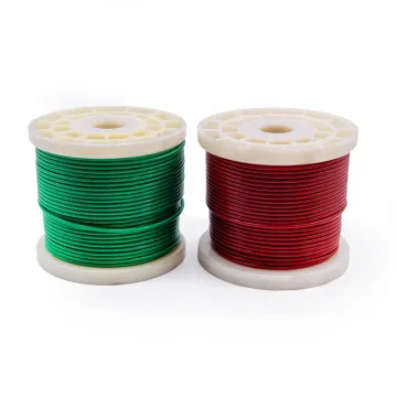 PVC coated steel wire rope in various colors