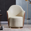 Silla de sofá de tela de sillón de estilo europeo