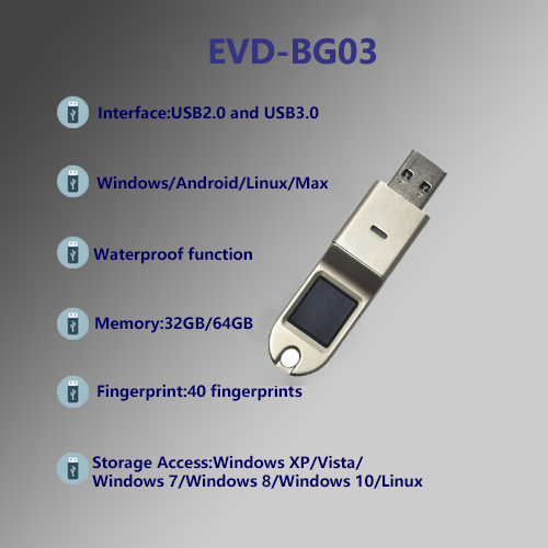 Krypterat fingeravtryck U-disk