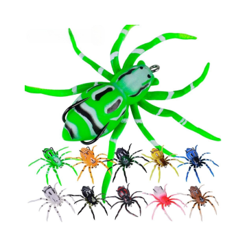 Vente en gros OEM 10 couleurs araignée araignée leurre de pêche douce