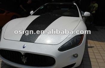Glitter black car color vinyl film