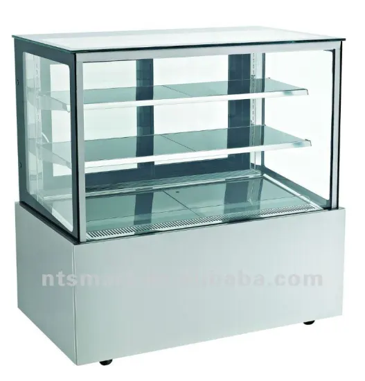 Marble glass cake refrigerator, commercial cake display cooler