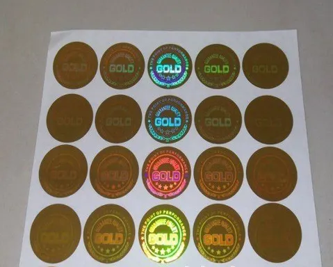 2017 New security label and hologram sticker manufacturer