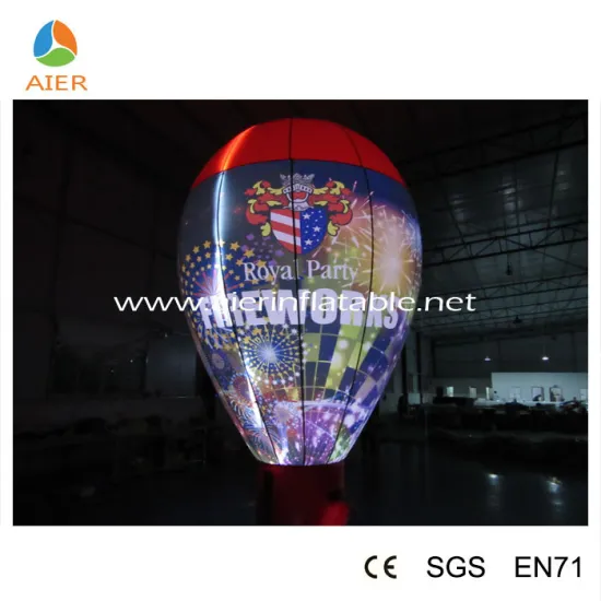 Beautiful led advertising inflatable balloon,self inflating balloon