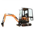 1.7ton excavadora de rastreadores con taxi