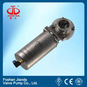 Stainless steel quick-install sanitary pneumatic butterfly valve