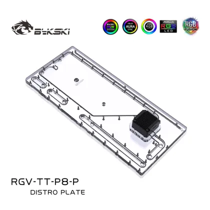 Bykski TT Core P8 TG Distro Plate with Reservoir and DDC Pump for Thermaltake Core P8 Case