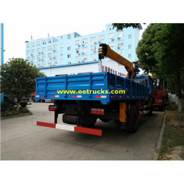 Dongfeng 8 toneladas camión montado grúas hidráulicas