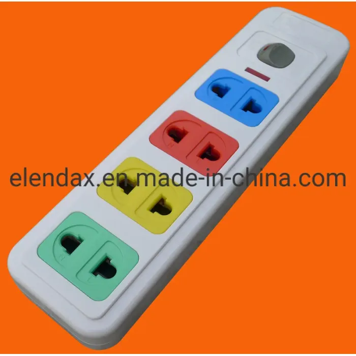 Универсальная 2-контактная 3-сторонняя розетка-удлинитель удлинителя (E1003)