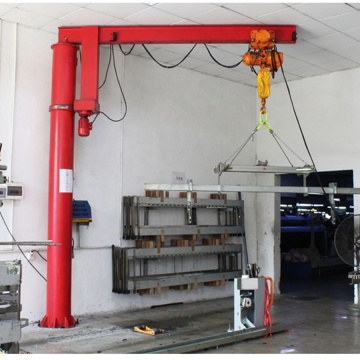 Kenancranes Free Standing Pillar Column Mounted Slewing Jib Crane 500kg for Slab Handling