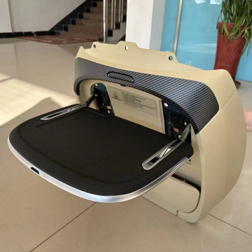 Modified Multi-functional Hidden Back Seat Tray Table with Water Cup Holder Wireless Charging for Toyota Alphard