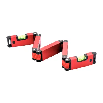 High-Quality Aluminum Alloy Spirit Levels with Foldable Magnetic Box - Precision Measuring Tools