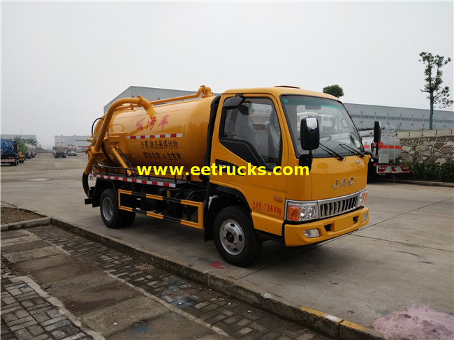 4000L Excrement Suction Tank Trucks