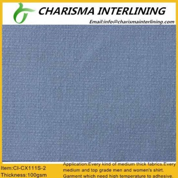 China supplier colorful resin interlining CX111S-2