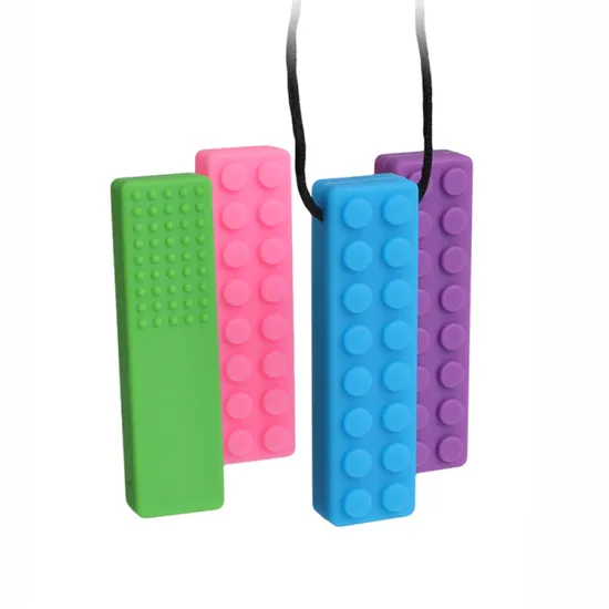 Stress Relief and Sensory Toy Pack: Safe and Practical Silicon Bead Chew Necklaces for Kids with Autism