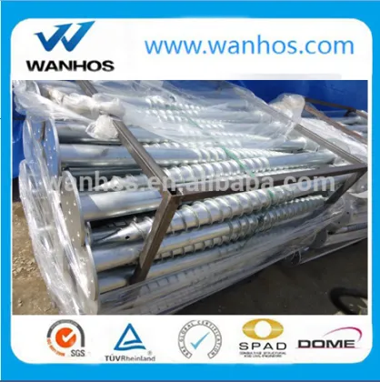 Solar photovoltaic pile Ground screw foundations construction screws