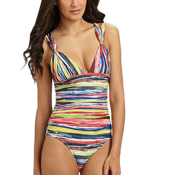 Women's Tankini with Prints, Push-up Design, Available in Various Sizes