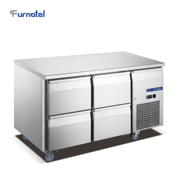 Luxury 4 Drawer Under Counter Commercial  Refrigerator and Fridge Storage Drawer