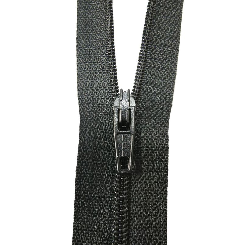 Unique black nylon zippers