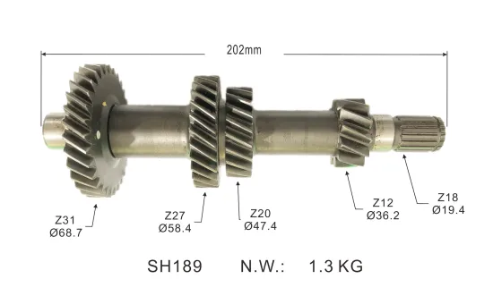 OEM Customization Transmission Counter Shaft Gearbox Parts 94582220