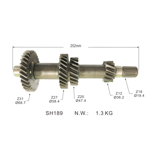 OEM 94582220 Auto Parts: Transmission Gear Shaft 31T-27T-20T-12T-18T for DAMAS