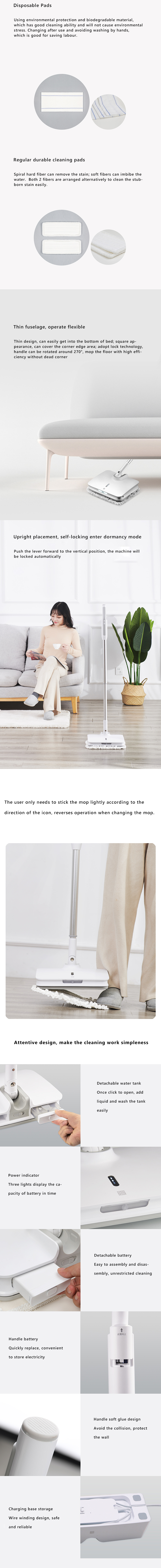 Xiaomi Swdk Vacuum Cleaner Water Spray Vibration Mop
