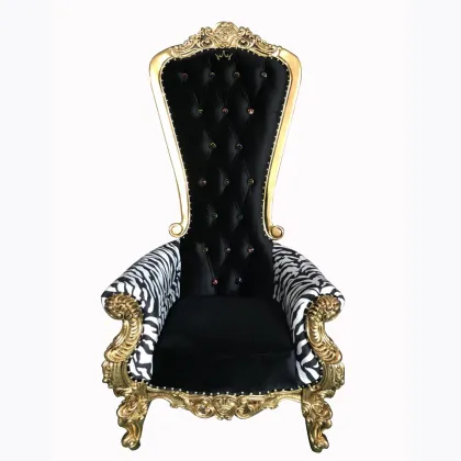Luxury Royal Wedding Red Throne Chairs