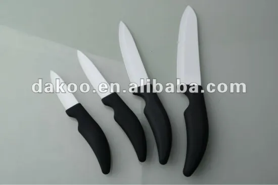 4 Pieces With Gift Box Black Handle Zirconia Ceramic Knife