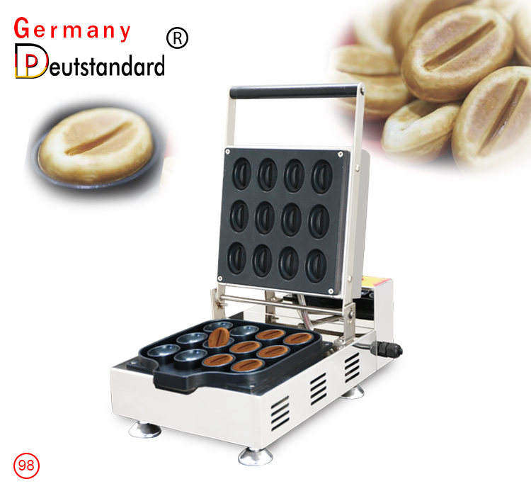 Coffee bean shape waffle maker waffle machine