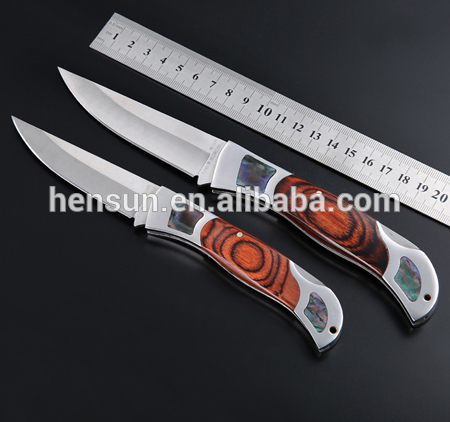 Pakka Wood Handle Stainless Steel Pocket Knives