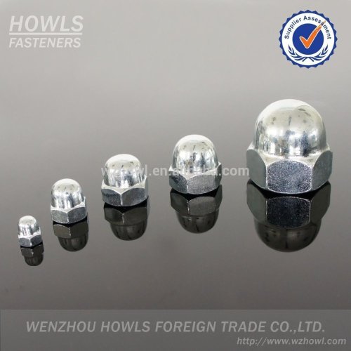 high quality one piece type carbon steel hex cap nut