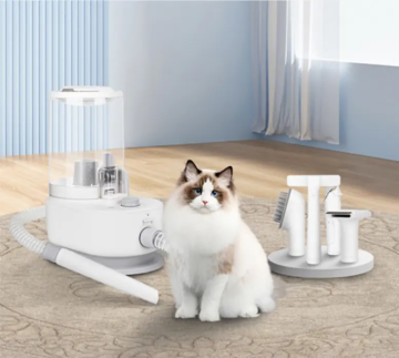 Electric Dryer and Vacuum Cleaner Grooming Kit for Pets
