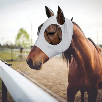 Breathable Horse Fly Mask with UV Protection and Ears Mesh for Horses