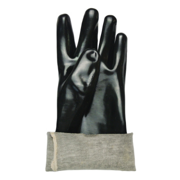 12&#39;&#39;s Length Black PVC-Handschuhe Glattes Finish Single-Tips