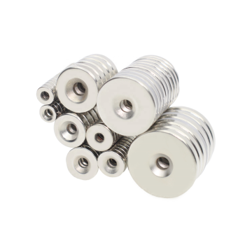 Customized N52 Disc Neodymium Hole Countersunk Magnet
