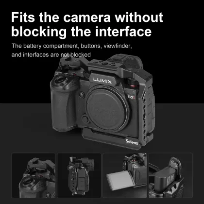 Selens Camera Cage for Lumix S5II/S5IIX - Ideal Support Bracket for Shooters