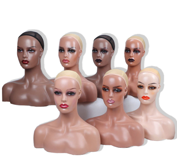 European and American Style Wig Display Model Head - African Deep Flesh Color