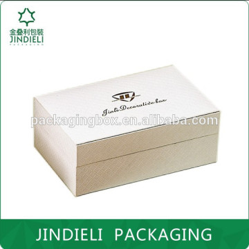 white elegant watch and jewelry gift box packaging