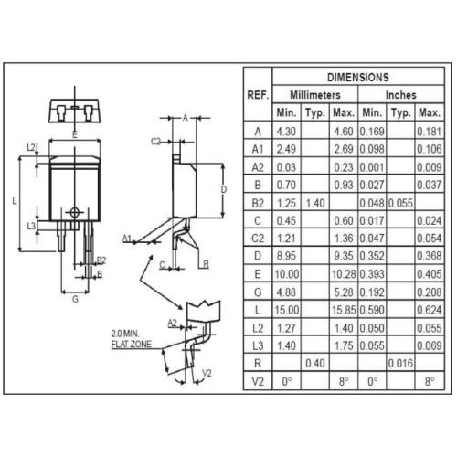 High current density 16A BT139B-600D Triac