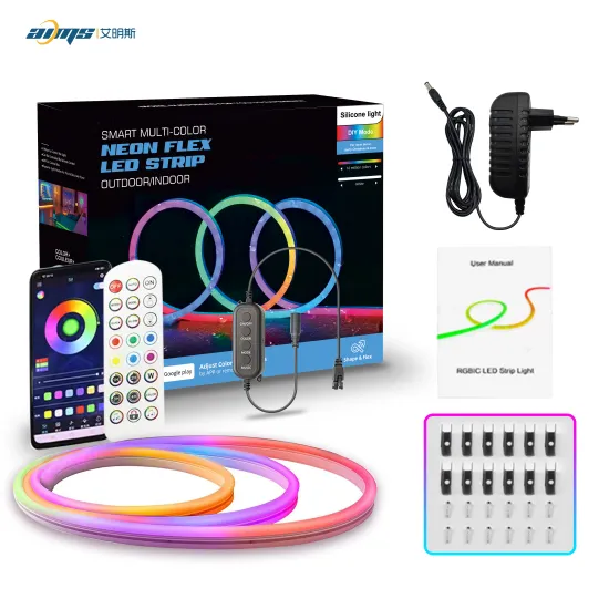 Wholesale 24V RGBIC Flex Neon Strip with APP Remote Control - Indoor/Outdoor Decorative Light Kit